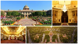 rashtrapatibhavan.gov.in and centralvista.gov.in : In Pic: Amrit Udyan, Rashtrapati Bhavan halls and Kartavya Path, some of Modi government's high-profile renaming decisions over the past few years, targeting cities, railway stations, roads, and official buildings
